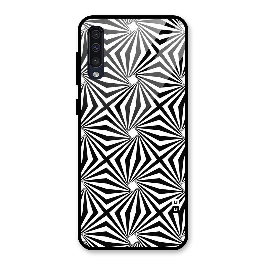 Monochromatic Swirls Glass Back Case for Galaxy A30s