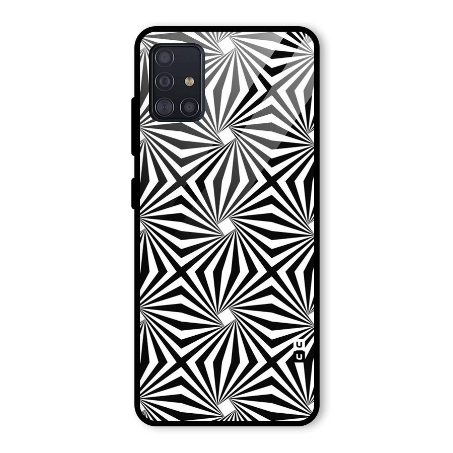 Monochromatic Swirls Glass Back Case for Galaxy A51