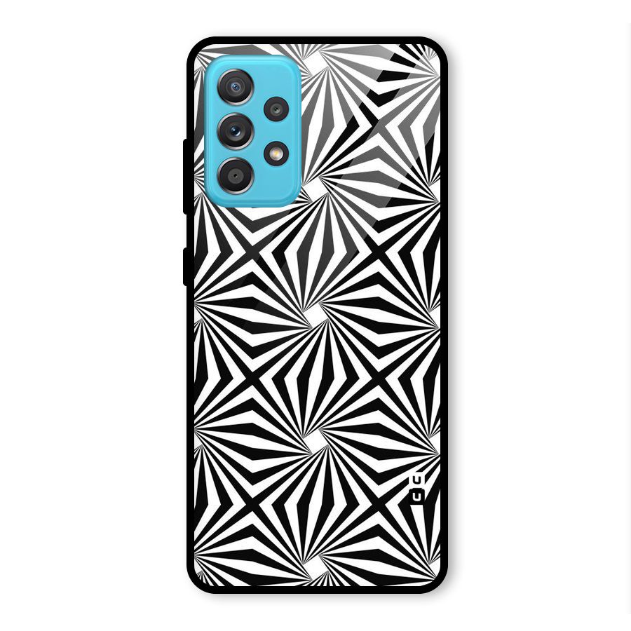 Monochromatic Swirls Glass Back Case for Galaxy A52