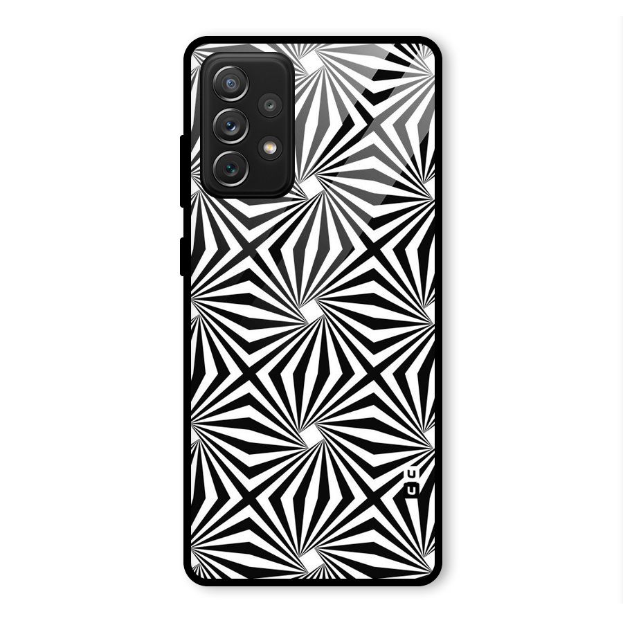 Monochromatic Swirls Glass Back Case for Galaxy A72