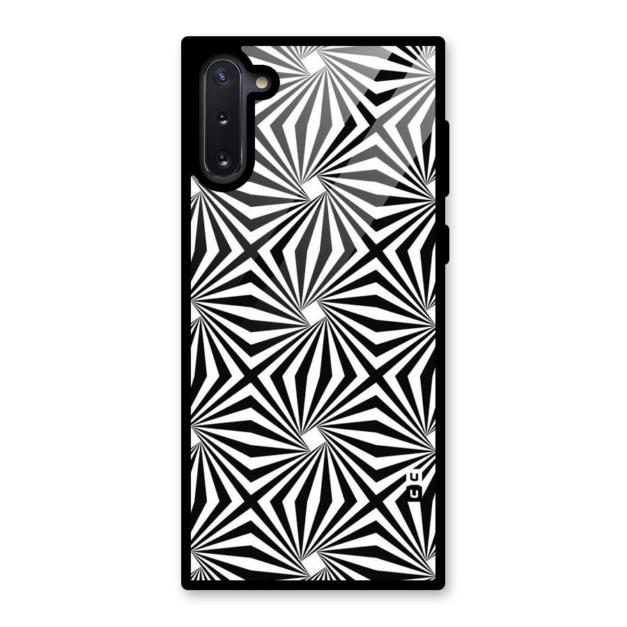 Monochromatic Swirls Glass Back Case for Galaxy Note 10