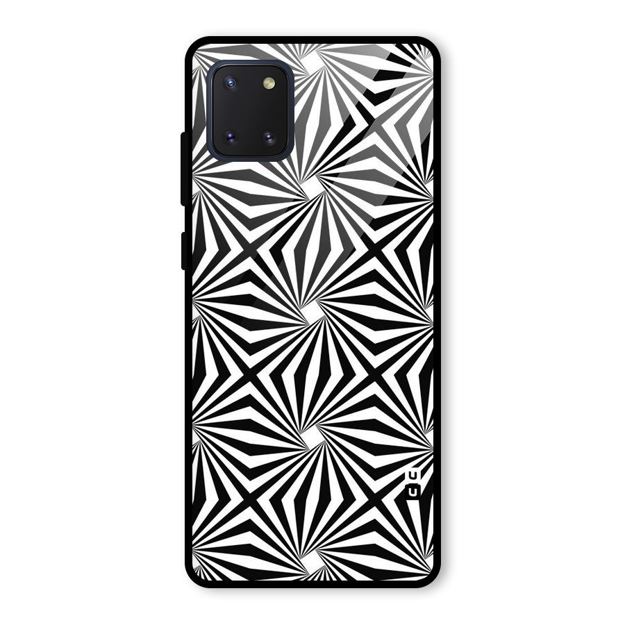 Monochromatic Swirls Glass Back Case for Galaxy Note 10 Lite