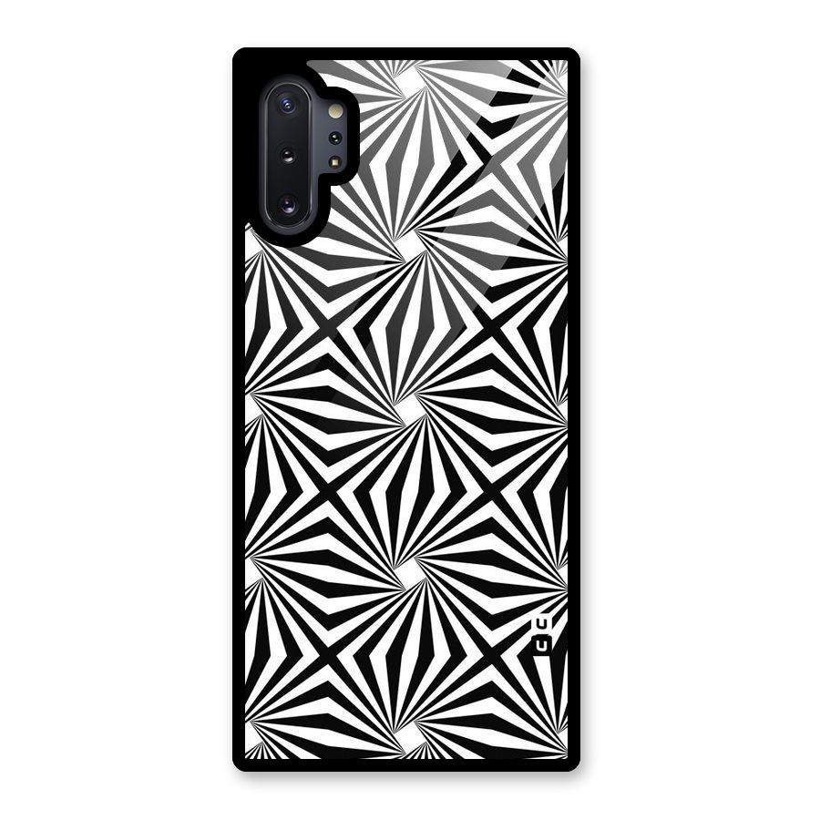 Monochromatic Swirls Glass Back Case for Galaxy Note 10 Plus