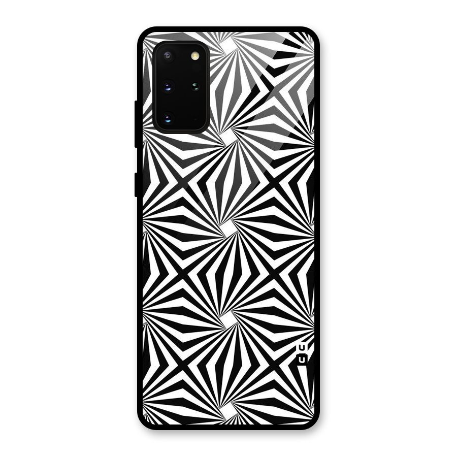 Monochromatic Swirls Glass Back Case for Galaxy S20 Plus