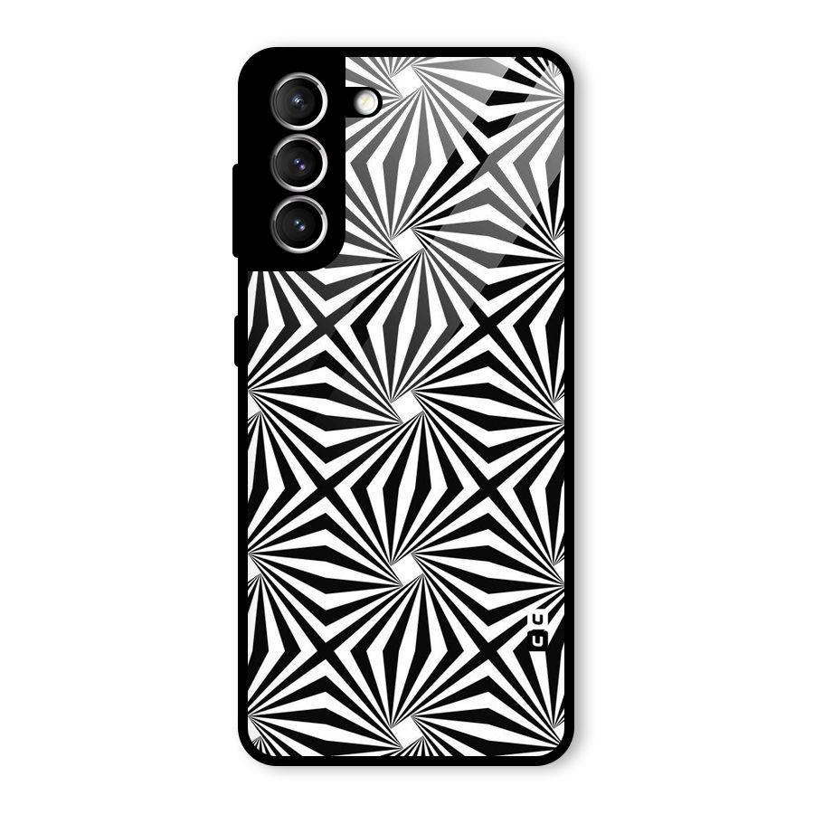 Monochromatic Swirls Glass Back Case for Galaxy S21 5G