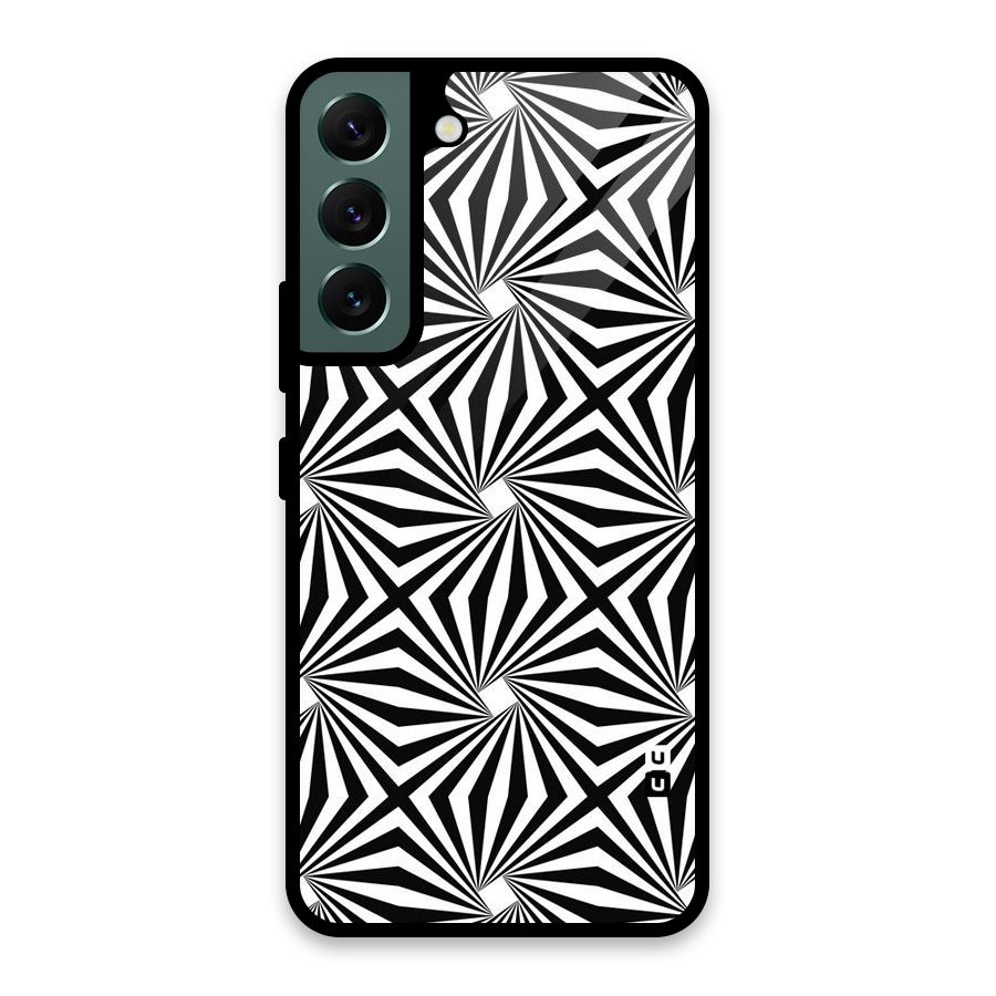 Monochromatic Swirls Glass Back Case for Galaxy S22 5G