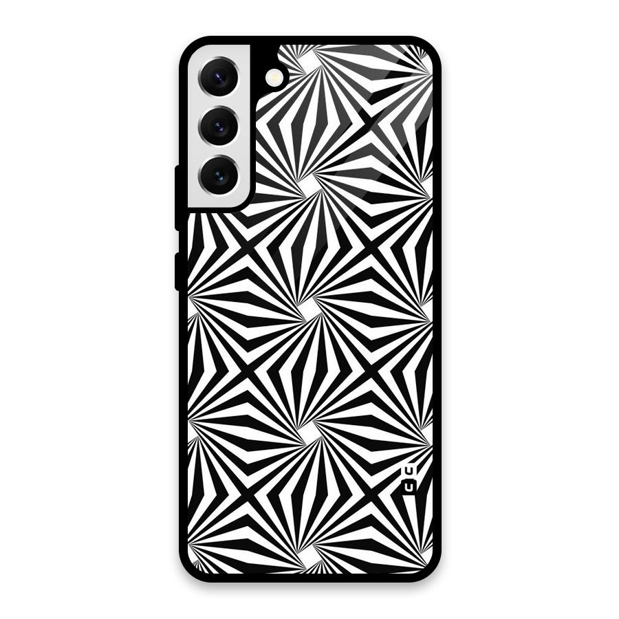 Monochromatic Swirls Glass Back Case for Galaxy S22 Plus 5G