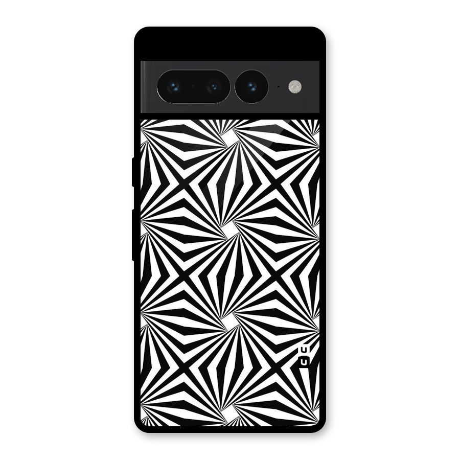 Monochromatic Swirls Glass Back Case for Google Pixel 7 Pro