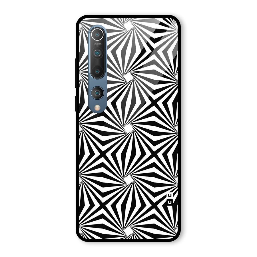 Monochromatic Swirls Glass Back Case for Mi 10