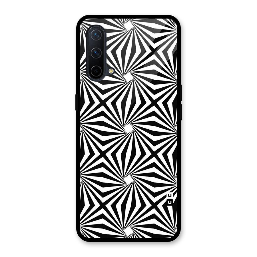 Monochromatic Swirls Glass Back Case for OnePlus Nord CE 5G