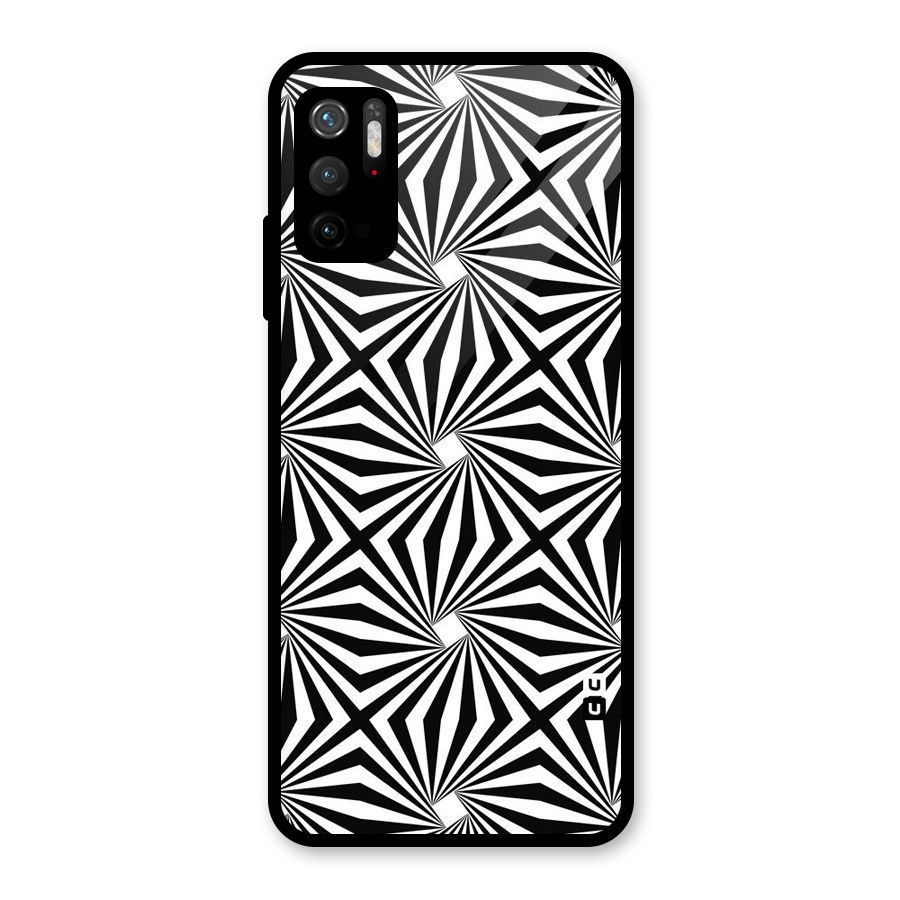 Monochromatic Swirls Glass Back Case for Poco M3 Pro 5G