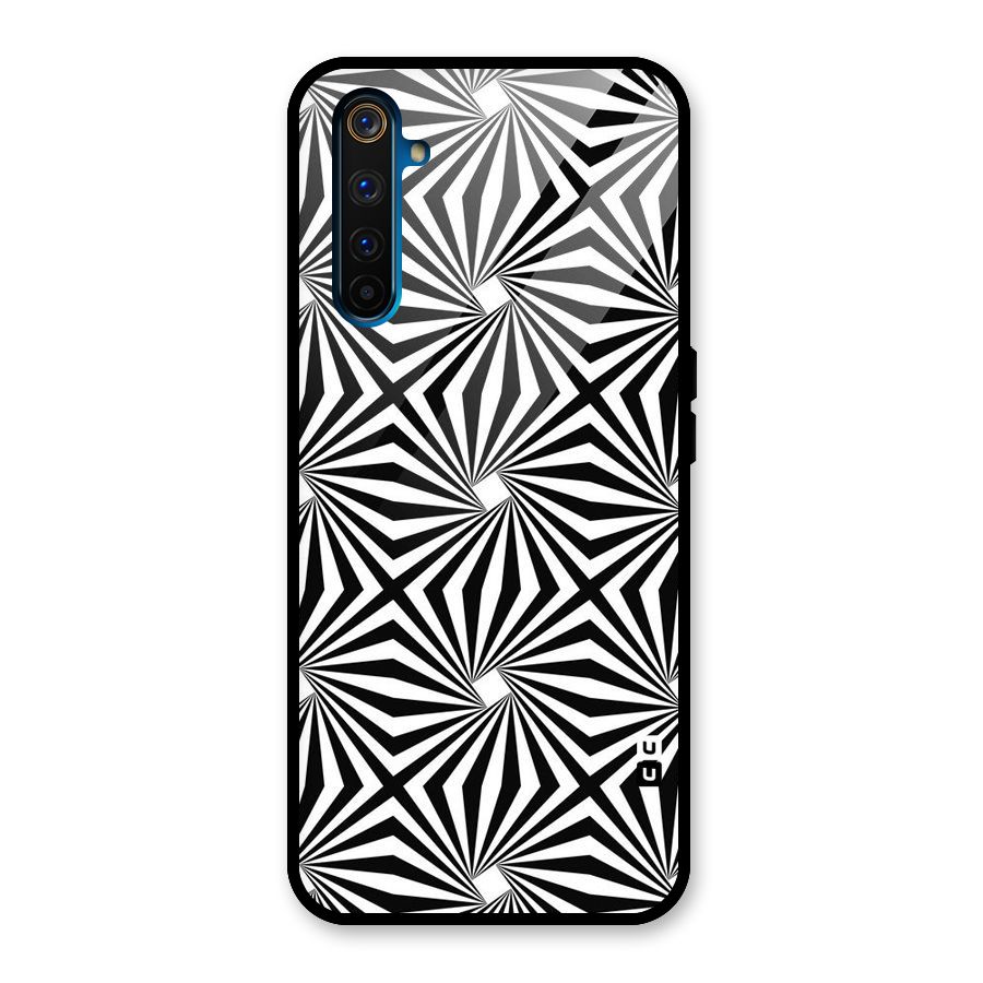 Monochromatic Swirls Glass Back Case for Realme 6 Pro