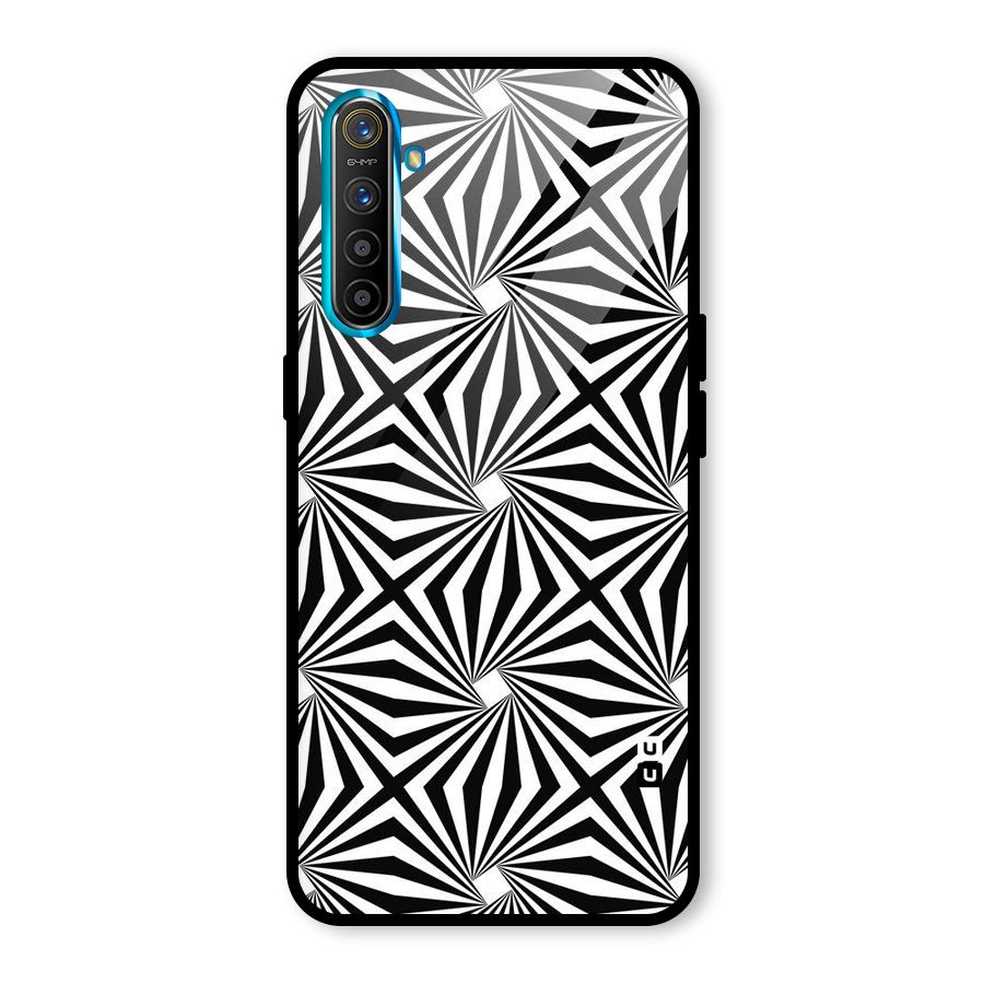 Monochromatic Swirls Glass Back Case for Realme X2