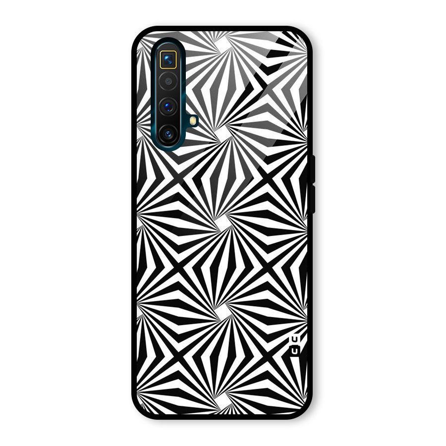 Monochromatic Swirls Glass Back Case for Realme X3