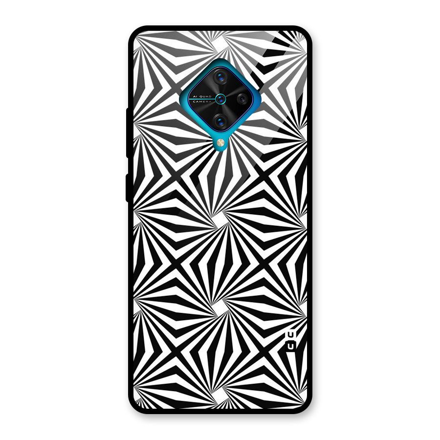 Monochromatic Swirls Glass Back Case for Vivo S1 Pro