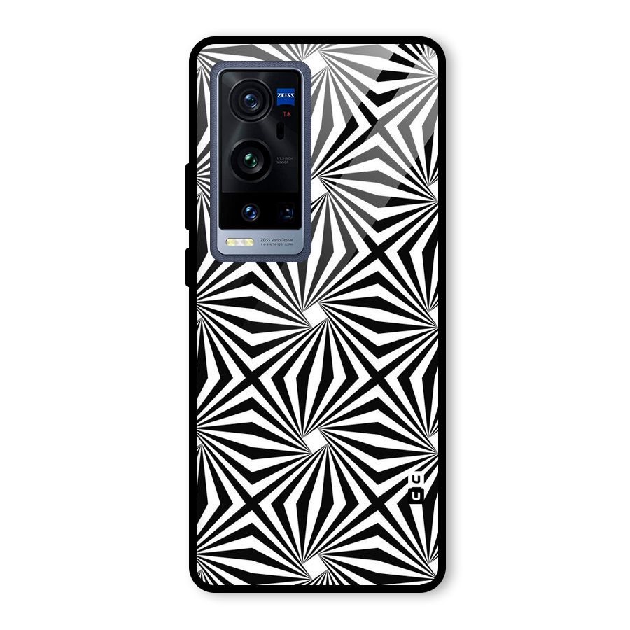 Monochromatic Swirls Glass Back Case for Vivo X60 Pro Plus