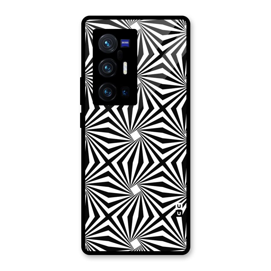 Monochromatic Swirls Glass Back Case for Vivo X70 Pro Plus