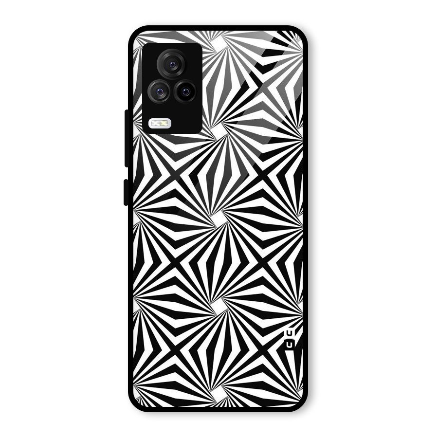 Monochromatic Swirls Glass Back Case for Vivo iQOO 7 Legend 5G
