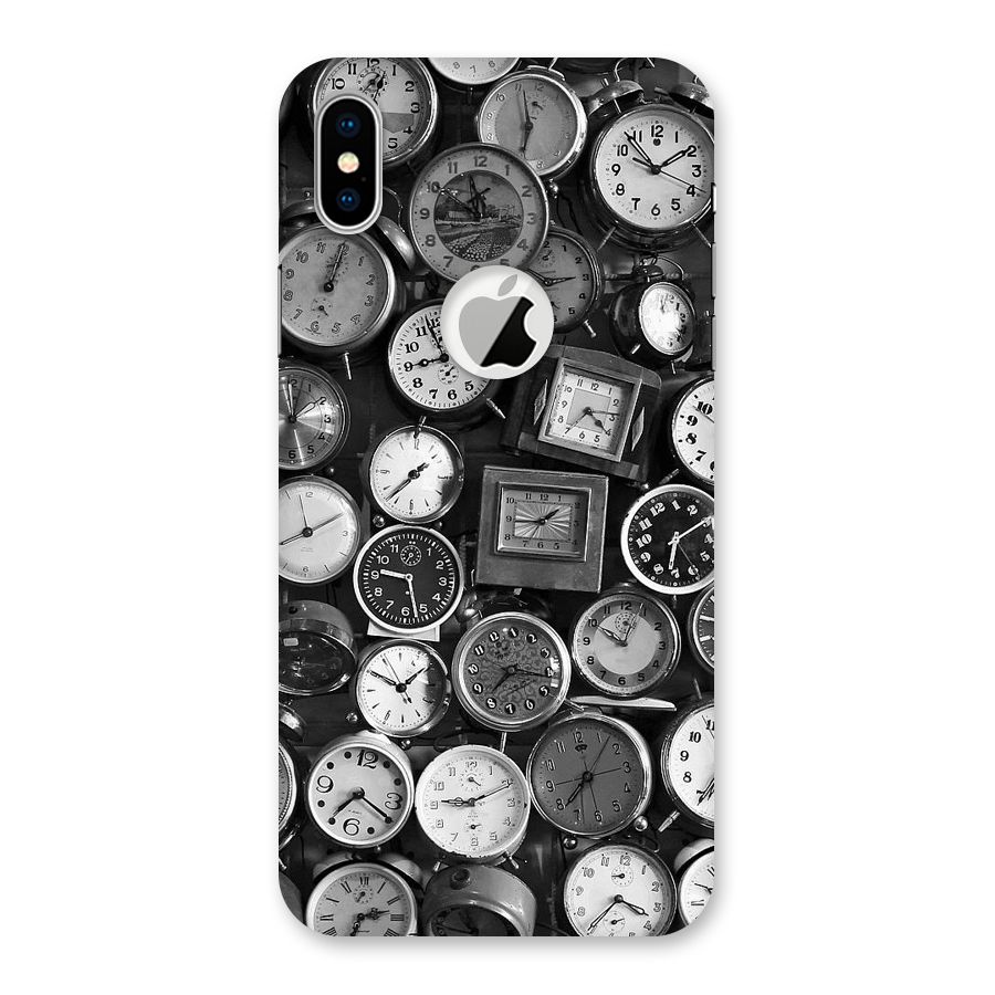 Monochrome Collection Back Case for iPhone X Logo Cut