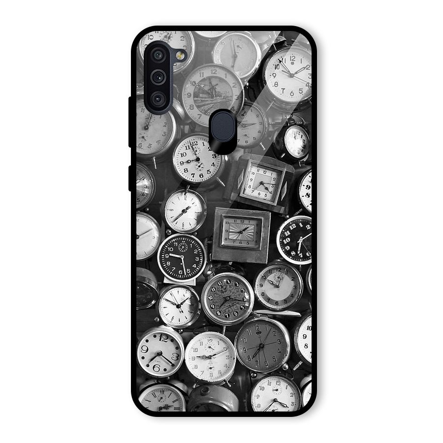 Monochrome Collection Glass Back Case for Galaxy M11