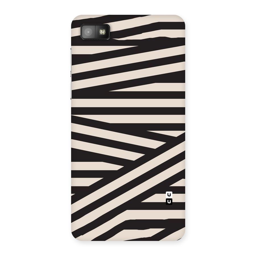 Monochrome Lines Back Case for Blackberry Z10