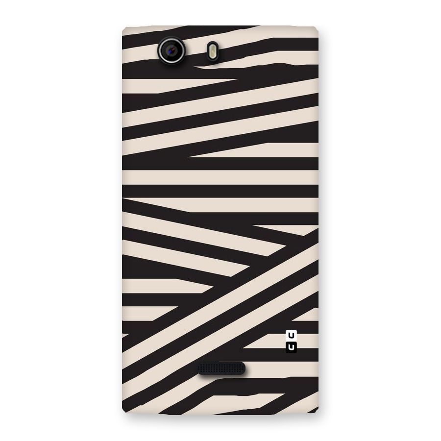 Monochrome Lines Back Case for Canvas Nitro 2 E311