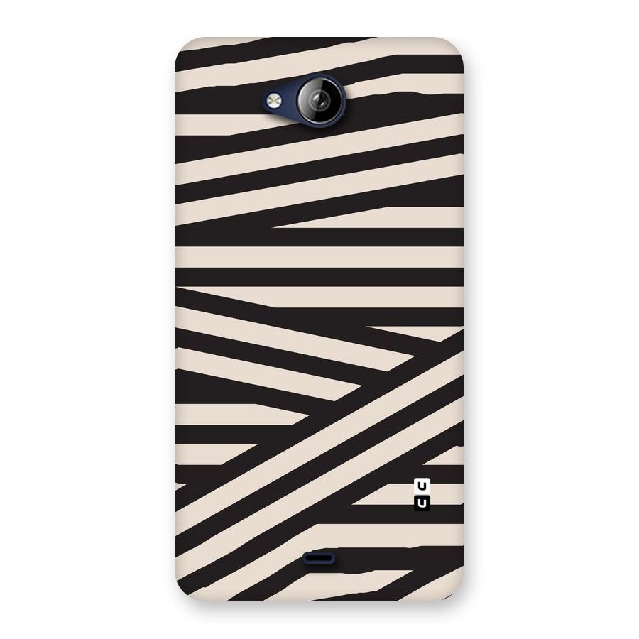 Monochrome Lines Back Case for Canvas Play Q355