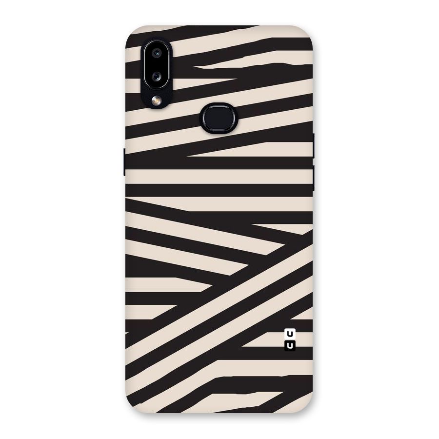 Monochrome Lines Back Case for Galaxy A10s