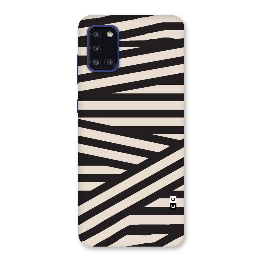 Monochrome Lines Back Case for Galaxy A31