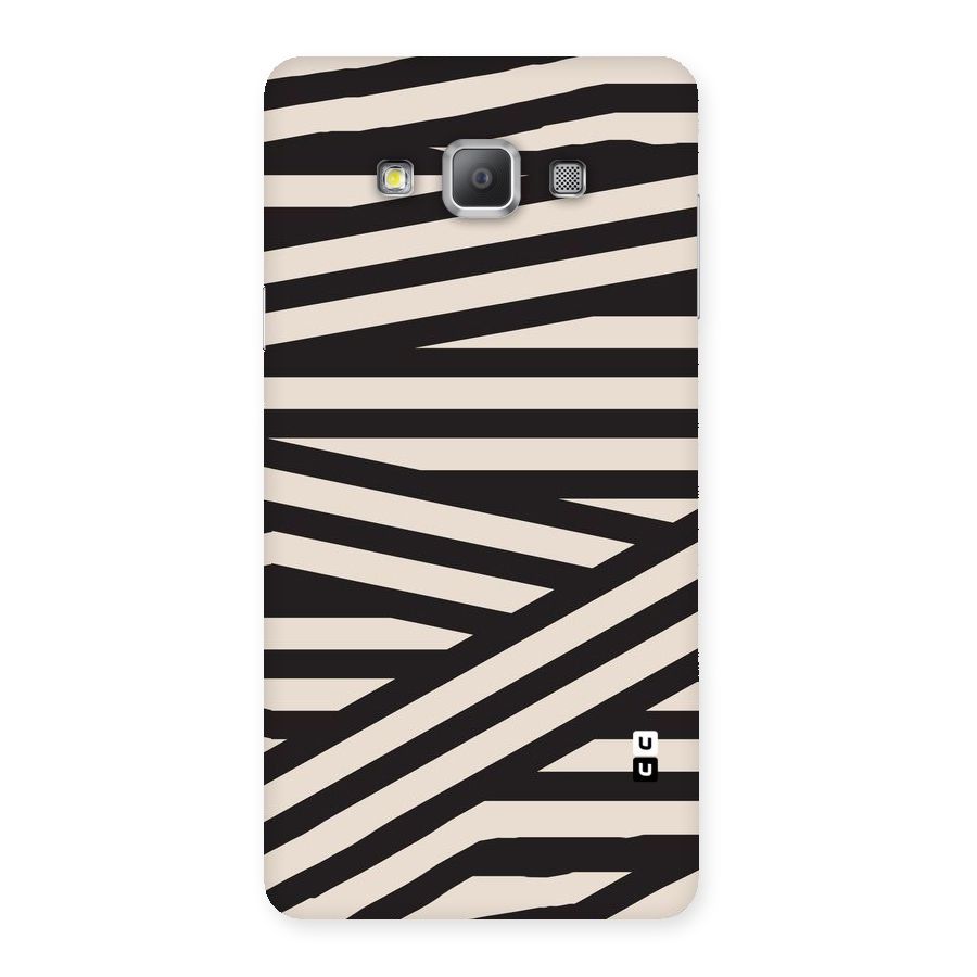 Monochrome Lines Back Case for Galaxy A7