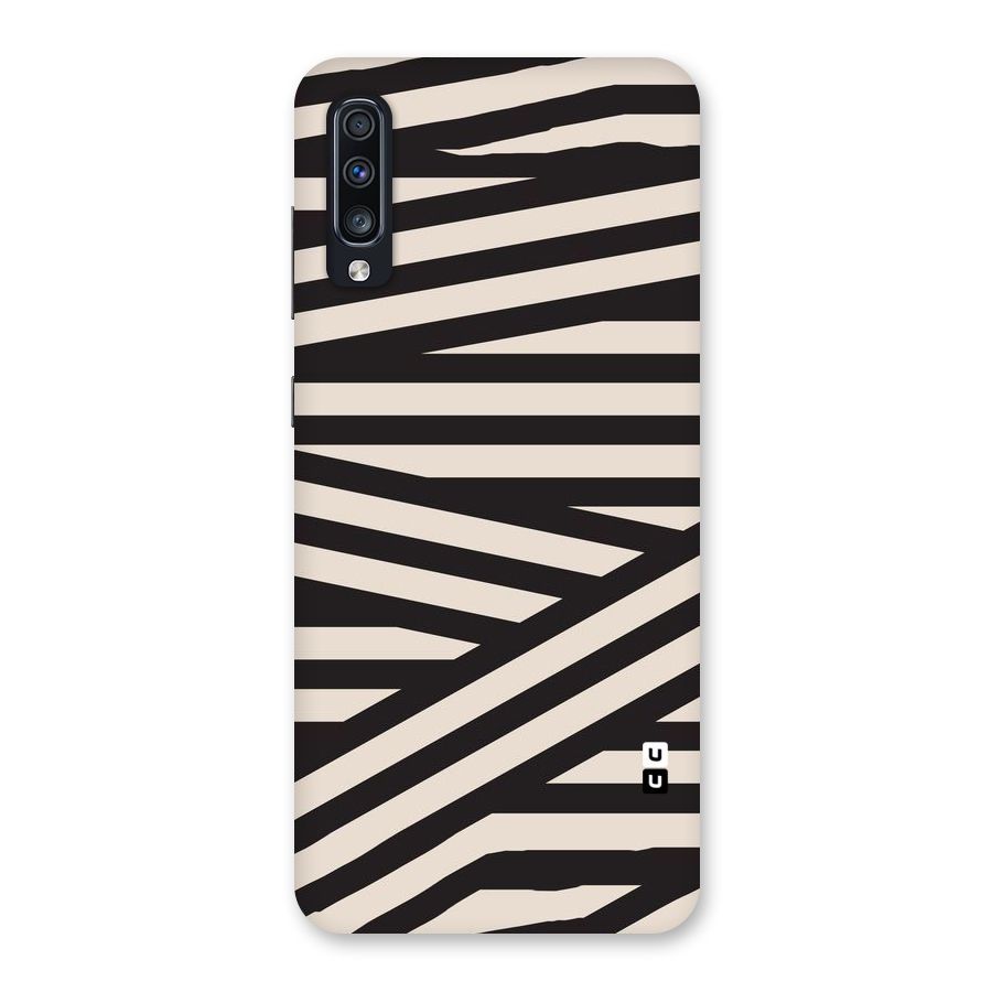 Monochrome Lines Back Case for Galaxy A70s