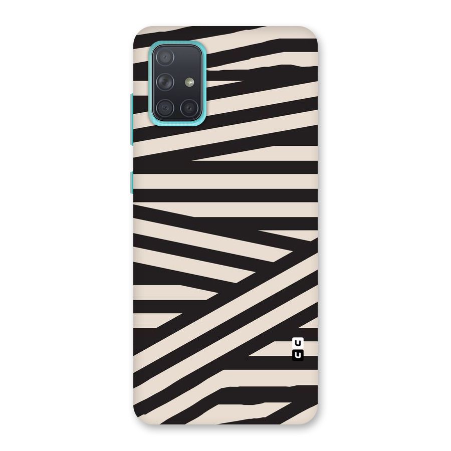Monochrome Lines Back Case for Galaxy A71