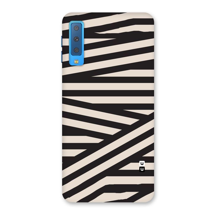 Monochrome Lines Back Case for Galaxy A7 (2018)
