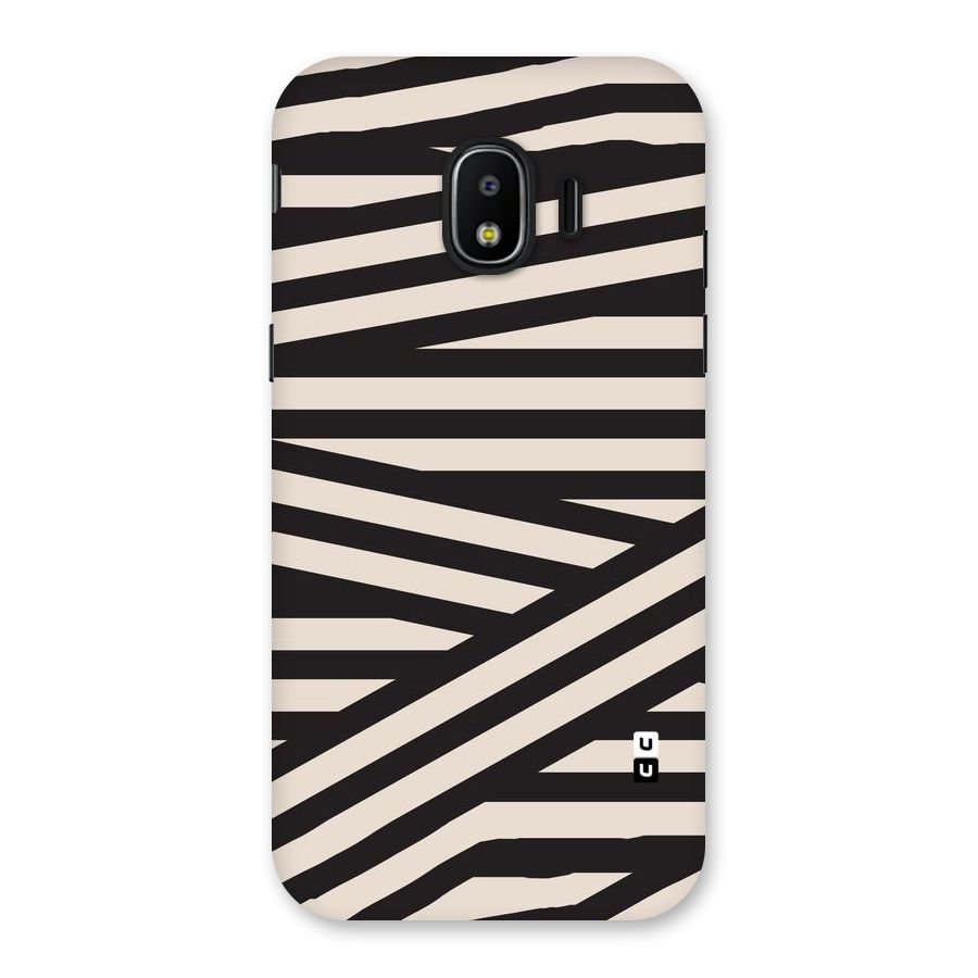 Monochrome Lines Back Case for Galaxy J2 Pro 2018