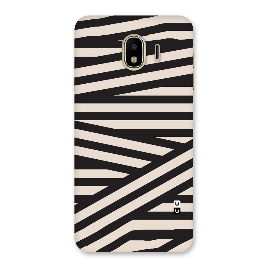 Monochrome Lines Back Case for Galaxy J4