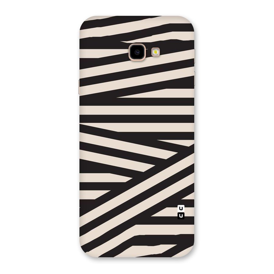 Monochrome Lines Back Case for Galaxy J4 Plus