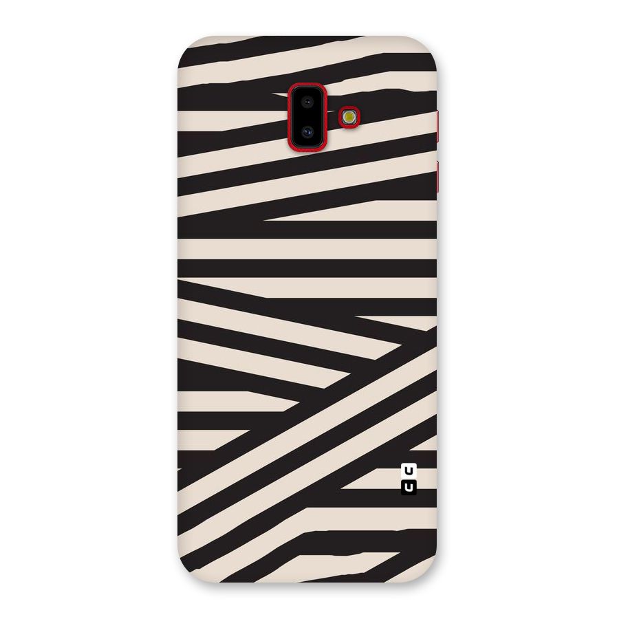 Monochrome Lines Back Case for Galaxy J6 Plus