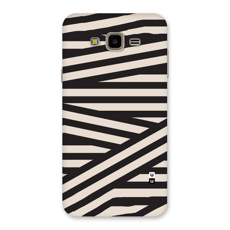 Monochrome Lines Back Case for Galaxy J7 Nxt