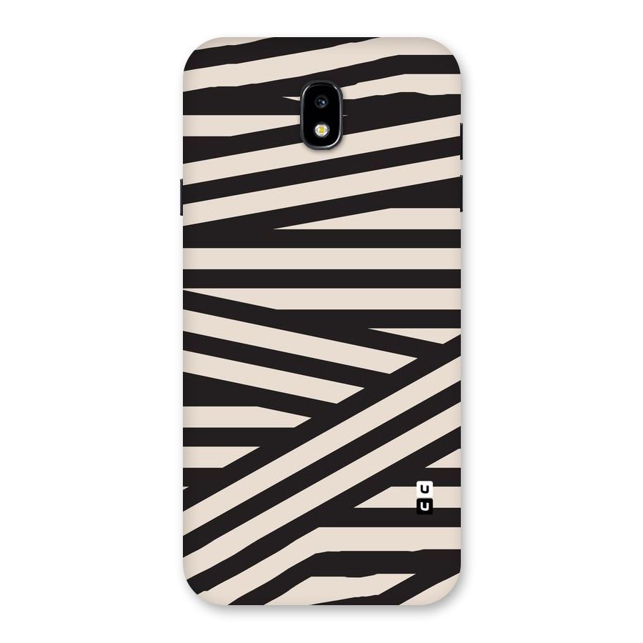 Monochrome Lines Back Case for Galaxy J7 Pro