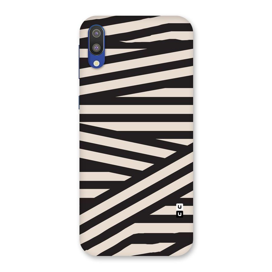 Monochrome Lines Back Case for Galaxy M10