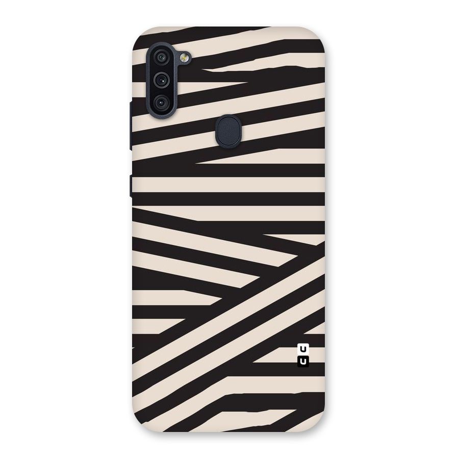 Monochrome Lines Back Case for Galaxy M11