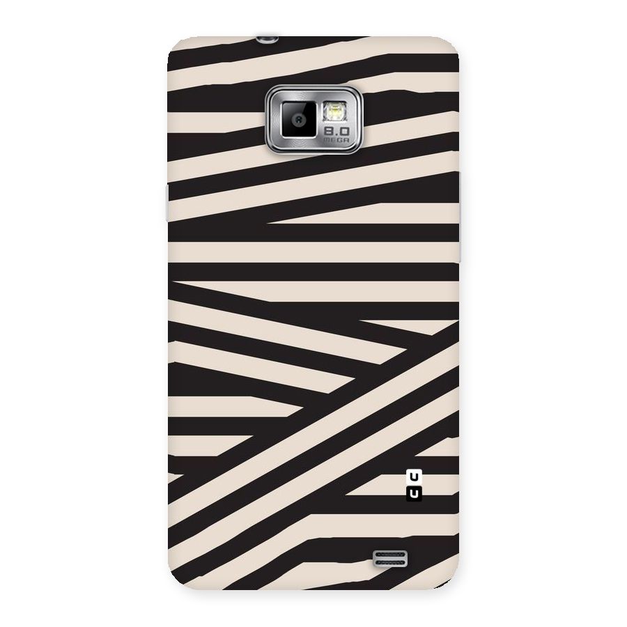 Monochrome Lines Back Case for Galaxy S2