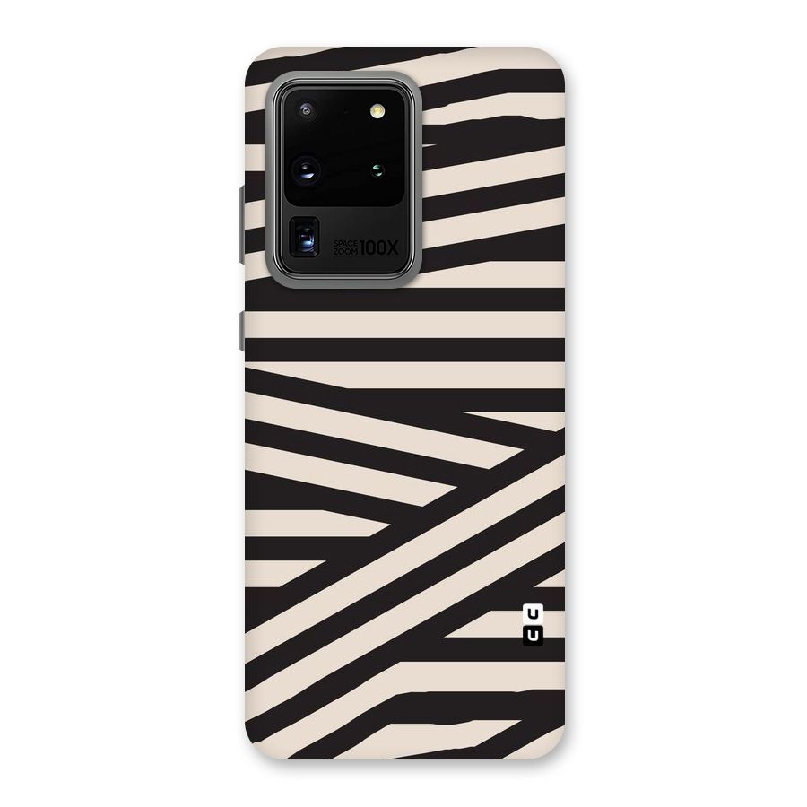 Monochrome Lines Back Case for Galaxy S20 Ultra