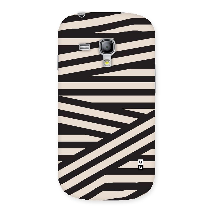 Monochrome Lines Back Case for Galaxy S3 Mini