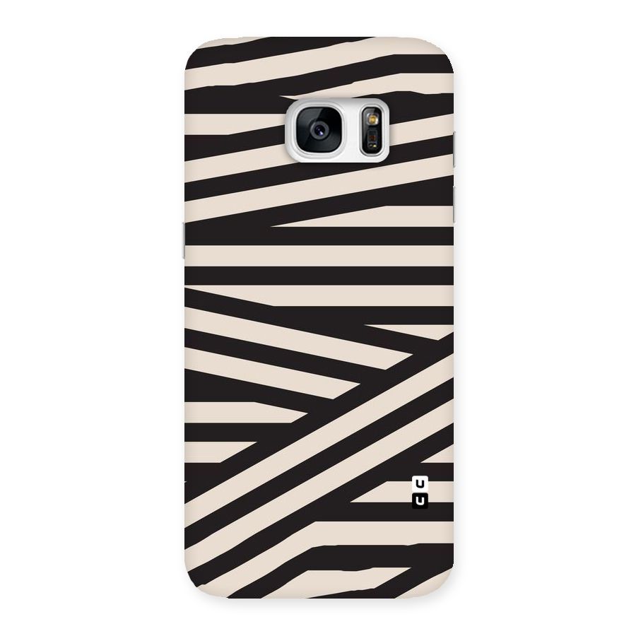 Monochrome Lines Back Case for Galaxy S7 Edge