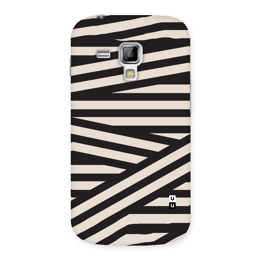 Monochrome Lines Back Case for Galaxy S Duos
