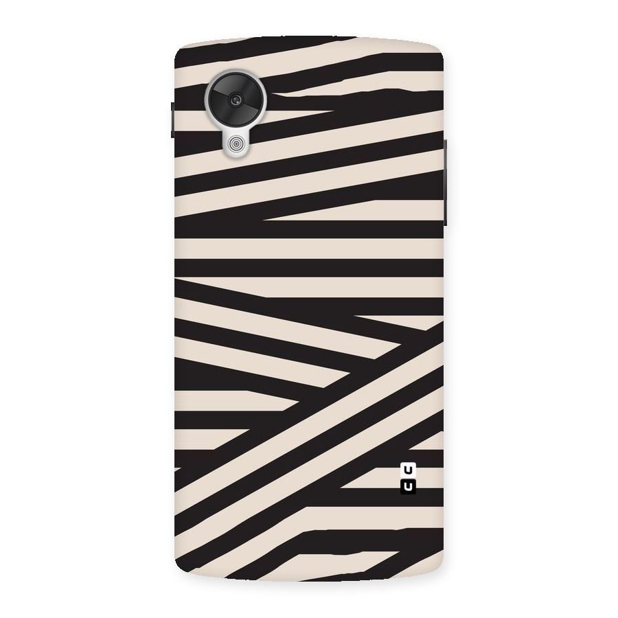 Monochrome Lines Back Case for Google Nexsus 5