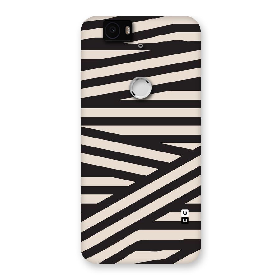 Monochrome Lines Back Case for Google Nexus-6P
