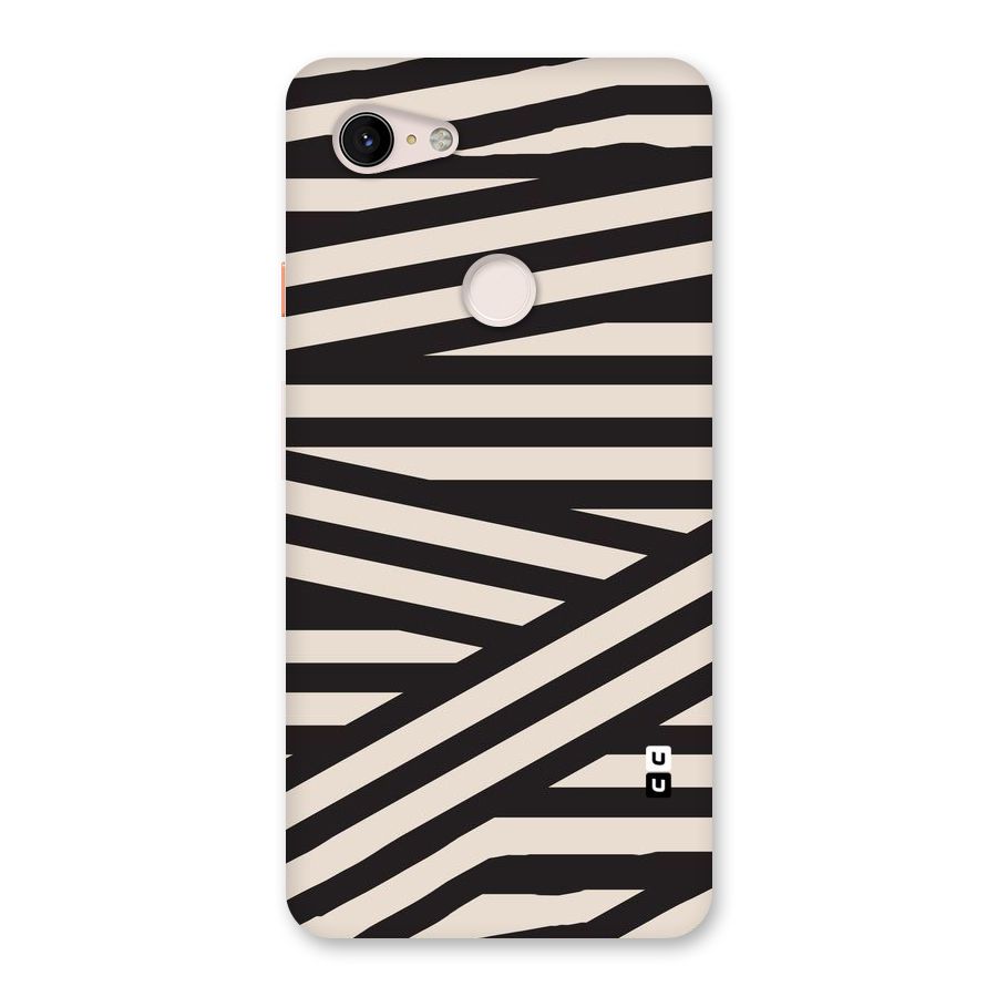 Monochrome Lines Back Case for Google Pixel 3 XL