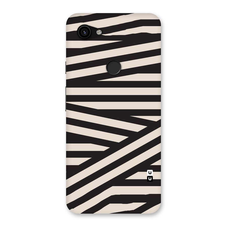 Monochrome Lines Back Case for Google Pixel 3a XL